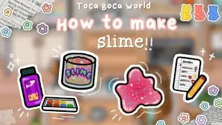 🌼 How to make free slime!! | toca life world ✨🌈