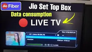 Jio airfiber set top box live tv data consumption test | Jio set top box data consumption test