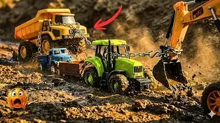 JCB रोने लगा! 😭 सब कीचड़ में डूब गए | Emotional JCB Rescue Video | Hindi Toy Story