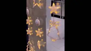 Christmas 3pcs LED Light Star Window Ornaments for Home Decor