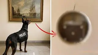 Embassy K9 Kept Barking at Painting, Agent Removed it and Went Pale!