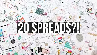 20 Custom Spreads?! Flipping Through all the Happy Planner Spreads I Made for my Patrons this Month