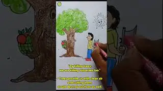 don't cut tree drawing/save tree save earth/Save Tree #savetrees #saveearth