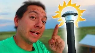 OFF GRID No Electricity Air Conditioning in the Desert | Making a Solar Chimney