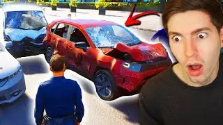 CAUSEI UM ACIDENTE TRÁGICO de TRÂNSITO!!! - Police Simulator Patrol Officers