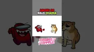 AMOGUS kills OIIAI CAT fight who will win??ANIMATION #animation #brainrot #oiiaoiiacat #spinningcat