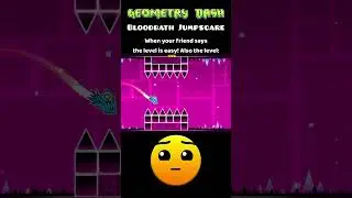 Geometry Dash Bloodbath Jumpscare. #shorts