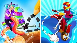 ✅ Scribble rider 🆚 Strongest chariot android, ios gameplay | Kush gamerz | #games #kushgamerz