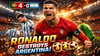 Португалия против Аргентины 🇵🇹🇦🇷 | Роналду забивает 4 гола 😱 | Эпический матч в eFootball 2026 Mo...