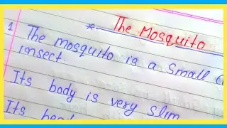 The Mosquito 10 lines The mosquito on in English@missionselectionbyujjwal/10 lines in English Essay writing