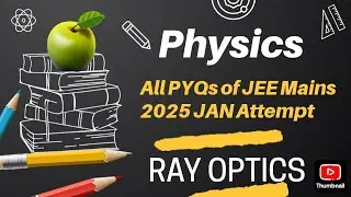 JEE Main PYQs 2025 Solution  Ray Optics Question Jan attempt 