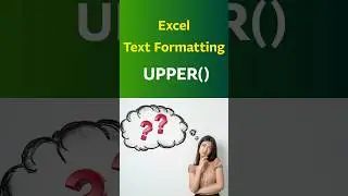 What is UPPER in EXCEL? #exceltutorial #excel #exceltips #exceltutorial #learnexcel #datascience