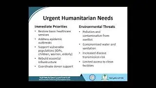 WEBi 49: Public Health Emergency and Humanitarian Needs in Sudan From Survival to Recovery