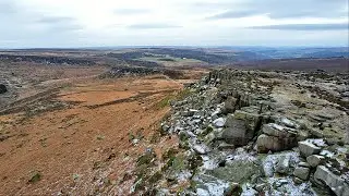 Higger Tor &ndash; Padley Gorge loop Hike - DJI Drone GroPro