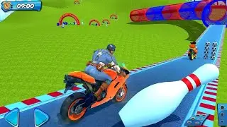 superhero tricky bike-stunt rice🏁⚽🎳🎉