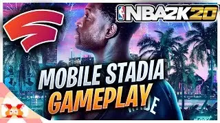 Nba 2k20 Google Stadia Mobile Gameplay | Playing Nba 2k20 On A Phone!