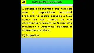 78- CONHECIMENTOS GERAIS PARA CONCURSOS #concursopublico #enem #quiz #direito #shorts #2025