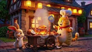 Street Food Chef Cat &ndash; Grilled Rice Paper Chicken
