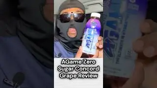 AGame Zero Sugar Concord Grape Review Short Form #hydration #tastetest #shorts