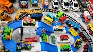 Thomas The TANK Engine Toy Train, FIRE TRUCK, POLICE CAR, EXCAVATOR, TAYO
