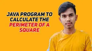 Java program to calculate the perimeter of a square | Code with Aakash