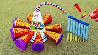 Diwali Unlimited Rocket Vs Unlimited RocketExperiment Unique Crackers Experiment 🙀🙀#diwalicrakers