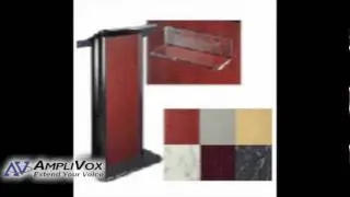 Color Panel Lecterns | Stylish Wood/Aluminum Podiums from AmpliVox