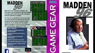 Madden 96 (Sega Game Gear) - San Francisco vs. Carolina