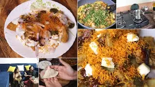 ठेले वाली समोसा & शकरकंद चाटSAMOSA CHAAT RECIPE || Indian Mom Busy Routine Sweet Potato Chaat ||