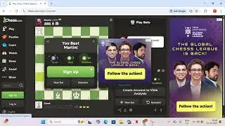 Playing against beginner level bots in chess.com