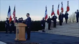 La c&eacute;r&eacute;monie du 11 novembre 2025 au monument am&eacute;ricain du Montsec, en Meuse