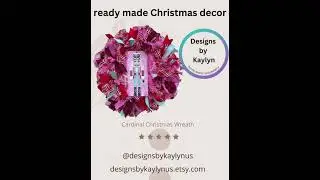 Pink Nutcracker Christmas Wreath, Festive Holiday Door Decor