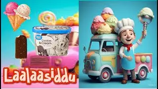 Ice Cream Drip Drip 🍦 | Fun Kids Rhyme | Yummy Ice Cream Song for Children | LaaLaaSiddu