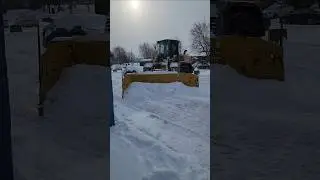 Wheel Loader Metal Pless Plow Removing Parking Snow