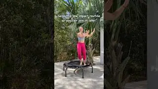 Low Impact Rebounding routine #rebounding #lowimpactworkout #trampolineworkout #lowimpactexercise