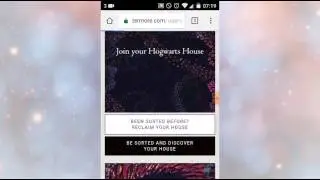 Pottermore) Doing the Sorting Hat!
