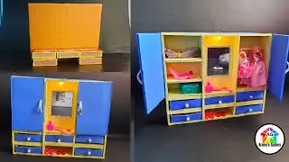 Matchbox  craft idea | DIY Mini Wardrobe With Waste things | Best out of waste craft |Mini wardrobe