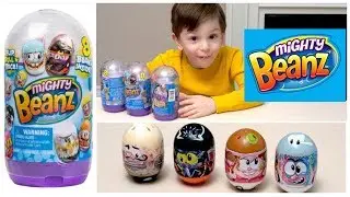 Mighty Beanz Slam Pack Surprise Capsules Unboxing Haul Moose Toys Series 1