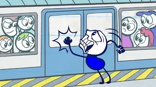 Pencilmate Races The Train! -in- 