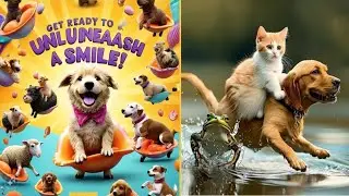 Funniest Pet Rides: 🚗 Animals Riding Animals Will Leave You in Stitches! #heartwarming #wholesome