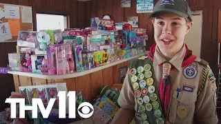 Boy Scout raises thousands to buy gifts for kids