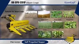 KisanKraft Self propelled Short crop Reaper | Price mileage Features performance and Specifications