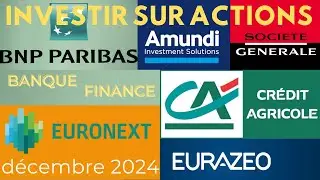 Investir en Bourse - Analyse actions : Finance (BNP, Cr&eacute;dit Agricole, Soci&eacute;t&eacute; G&eacute;n&eacute;rale, Amundi, ENX)