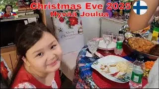 Christmas Eve at home kids eating bonding & gifts unwrapping for christmas 2025 🎄🎅🇫🇮❄️