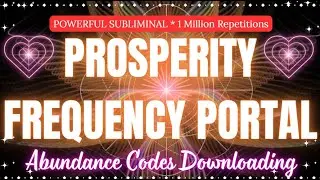 PROSPERITY FREQUENCY PORTAL 💸 Abundance Codes Downloading | 528Hz 888Hz Wealth Activation Subliminal