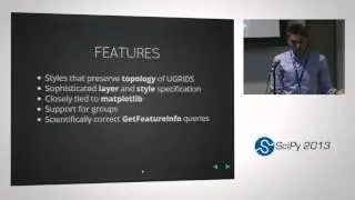 SCI-WMS: картографический веб-сервис на Python для метеорологических и океанических данных; Презентация SciPy 2013