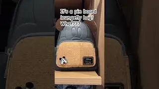 Whoa!  Pin board purse!! Yes please #momager #disney #disneypins #loungefly #purse #bags #disneymom