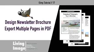 Design Newsletter and Brochure with Gimp | Export Multiple Pages PDF with Gimp