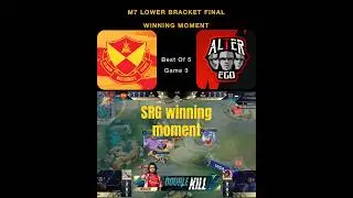 AE vs SRG M7 lower bracket final game3#mobilelegends #elterego#selangorredgiants #m7