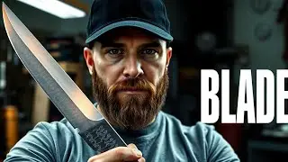 From Nails to Damascus Steel Knife | Forgin Patterned Blade #amazing #making #knife #damascus #fyp